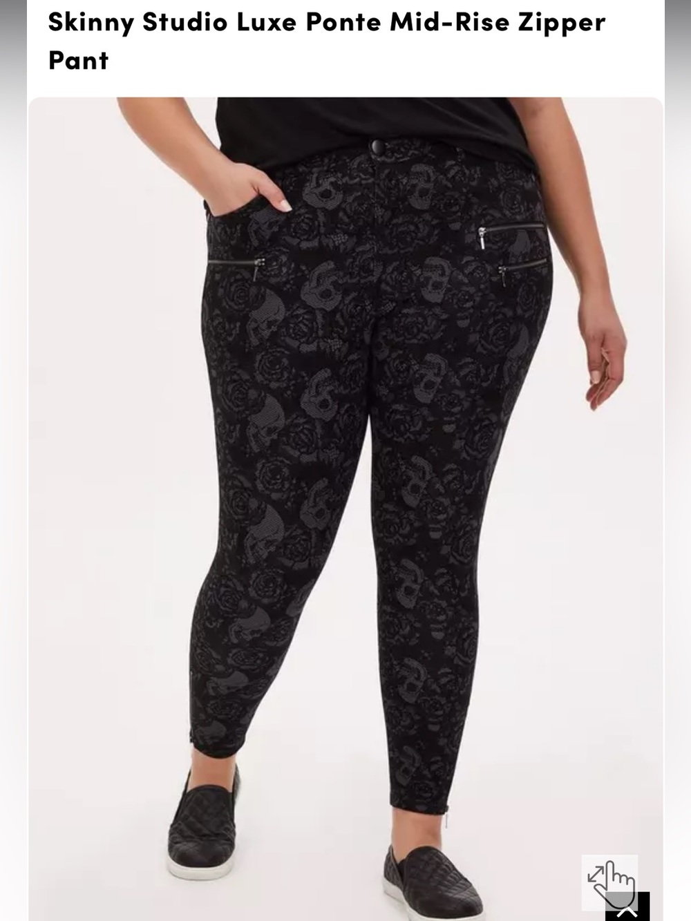 Torrid Studio Skull Ponte Pants